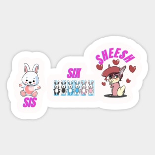 bunny reference Sticker